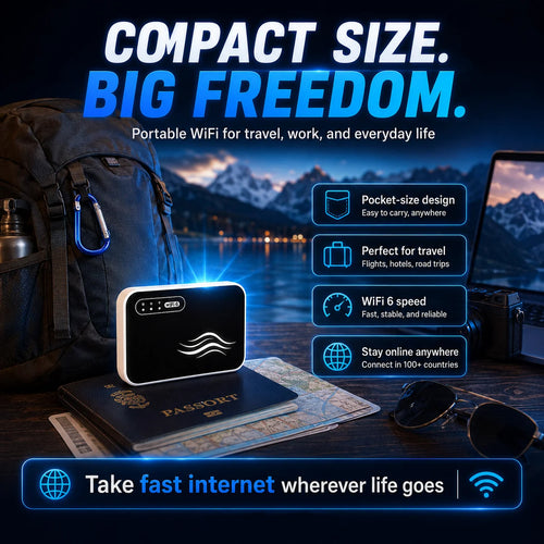 📶 Stay Connected Anywhere – Pocket‑sized WiFi for Travel, Work & Daily Life.