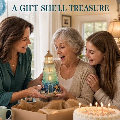 💥 LAST DAY 49% OFF - 💙 DIY Sea Glass Lighthouse Kit – Light-Up Coastal Craft & Handmade Home Decor