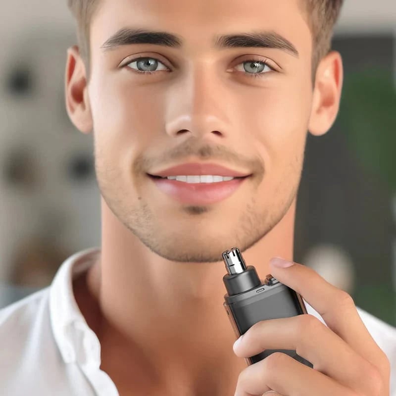 👃 Smart Electric Nose Hair Trimmer | Painless Grooming & Waterproof Design | Perfect Personal Care Gift 🎄✨