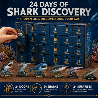 🔥49% Off Today Only-🦈 2026 Shark World Advent Calendar