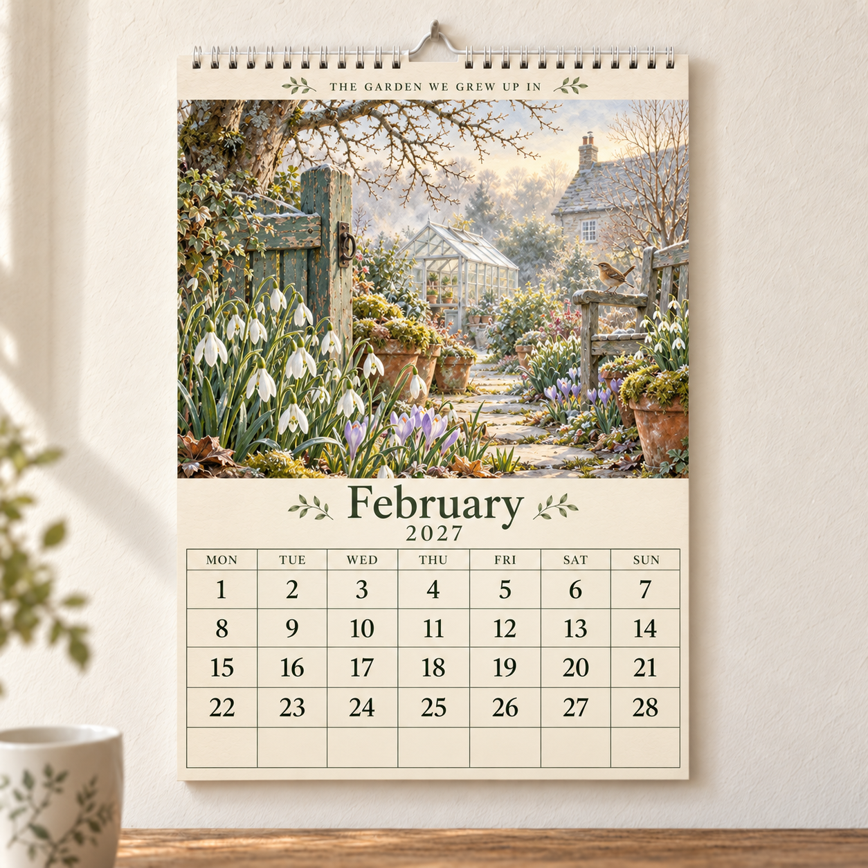 The Garden We Grew Up In – 2027 British Garden Wall Calendar