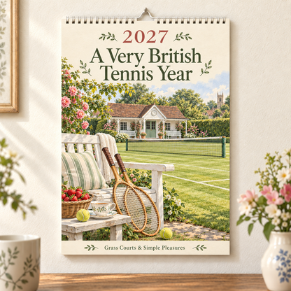 A Very British Tennis Year – 2027 Wall Calendar