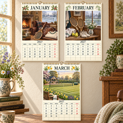2027 Lawn Tennis Calendar — Grass Courts & Summer Traditions