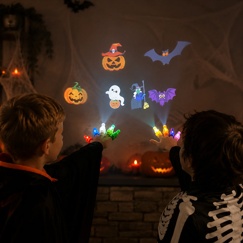 🎃 Halloween Finger Projection Lights – Spooky Fun at Your Fingertips