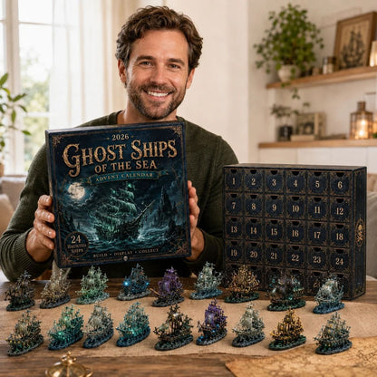 CHRISTMAS KICKOFF: 48% OFF – 2026 Ghost Ships of the Sea Advent Calendar – 24 Haunted Ship Collectibles, Mystical Ocean Adventure Blind Box