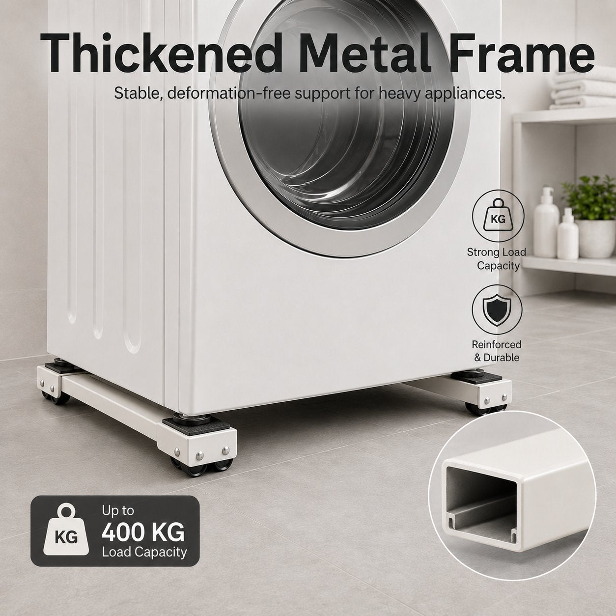 🔧Adjustable Movable Appliance Roller Base(2 Pack Set)