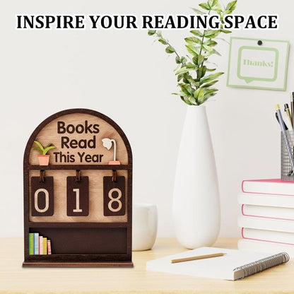 Wooden Reading Progress Tracker