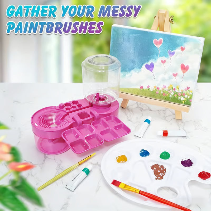 🎨 Paint Brush Cleaner Washer |  Multifunctional Painting Tool 💖 For Artists, Painting Beginners & Studio Creation