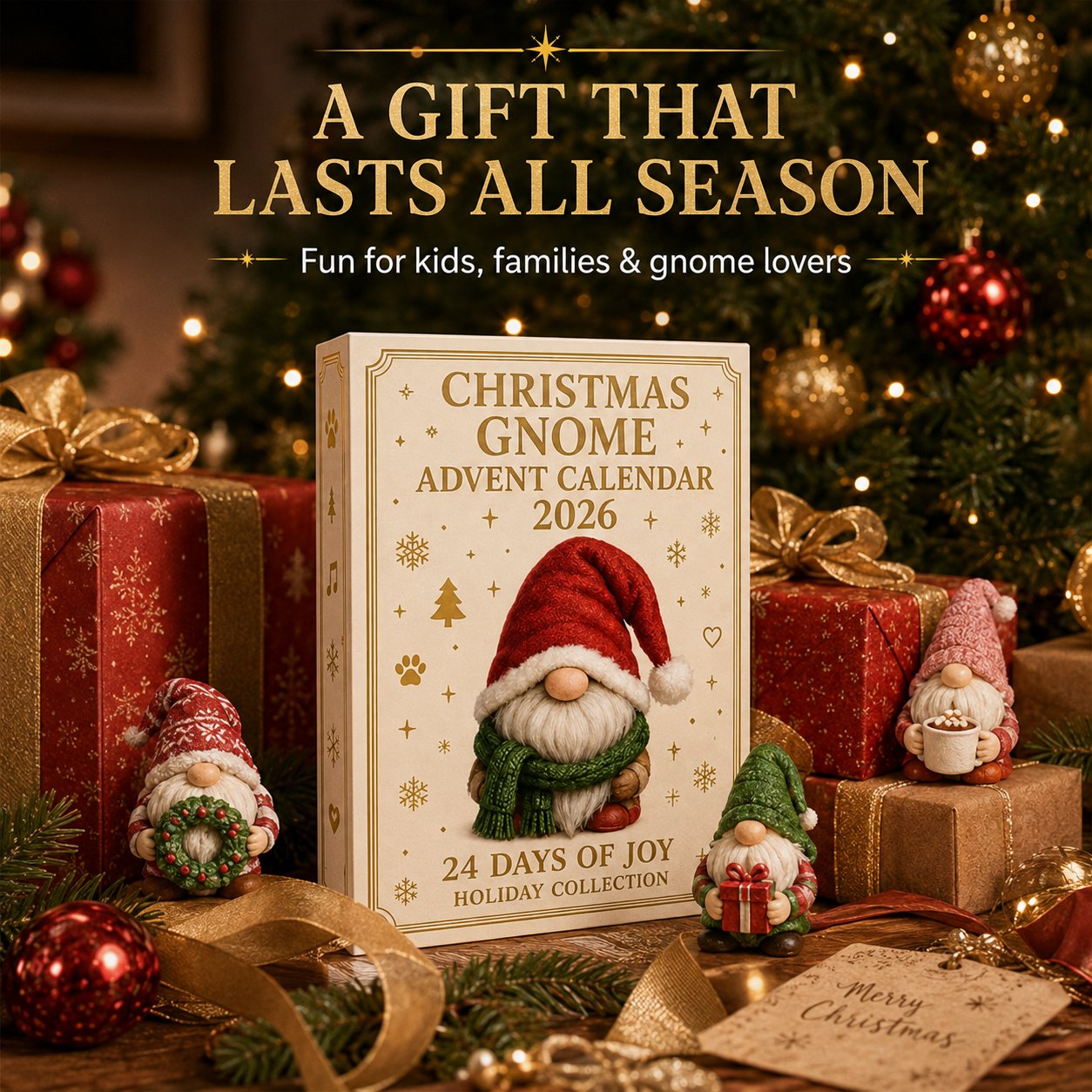 🧙 Gnome Advent Calendar 2026 – 24 Days of Whimsical Holiday Surprises 🎁✨