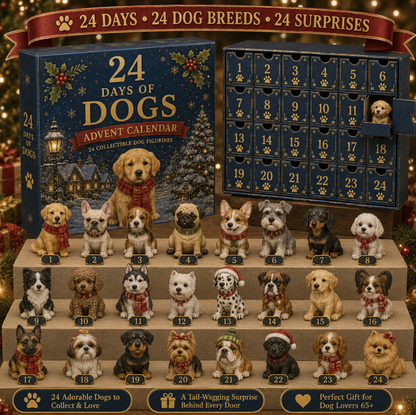 CHRISMAST KICKOFF 48% OFF-🐕 24 adorable dog figurines Advent Calendar🎁