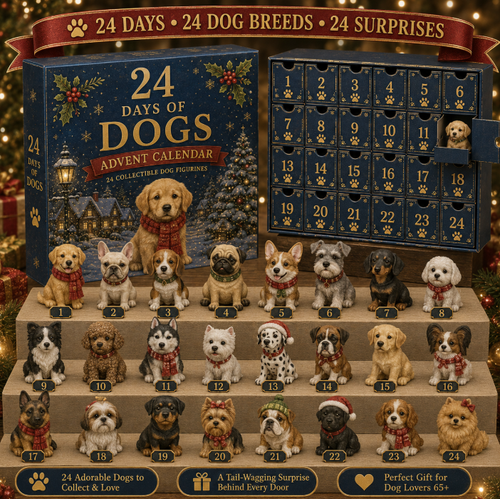 CHRISMAST KICKOFF 48% OFF-🐕 24 adorable dog figurines Advent Calendar🎁