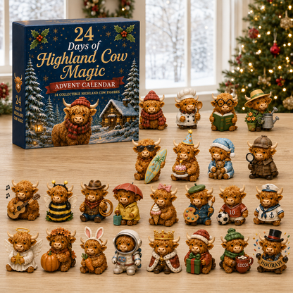 🎄 2026 Christmas Highland Cow Advent Calendar💕🐮