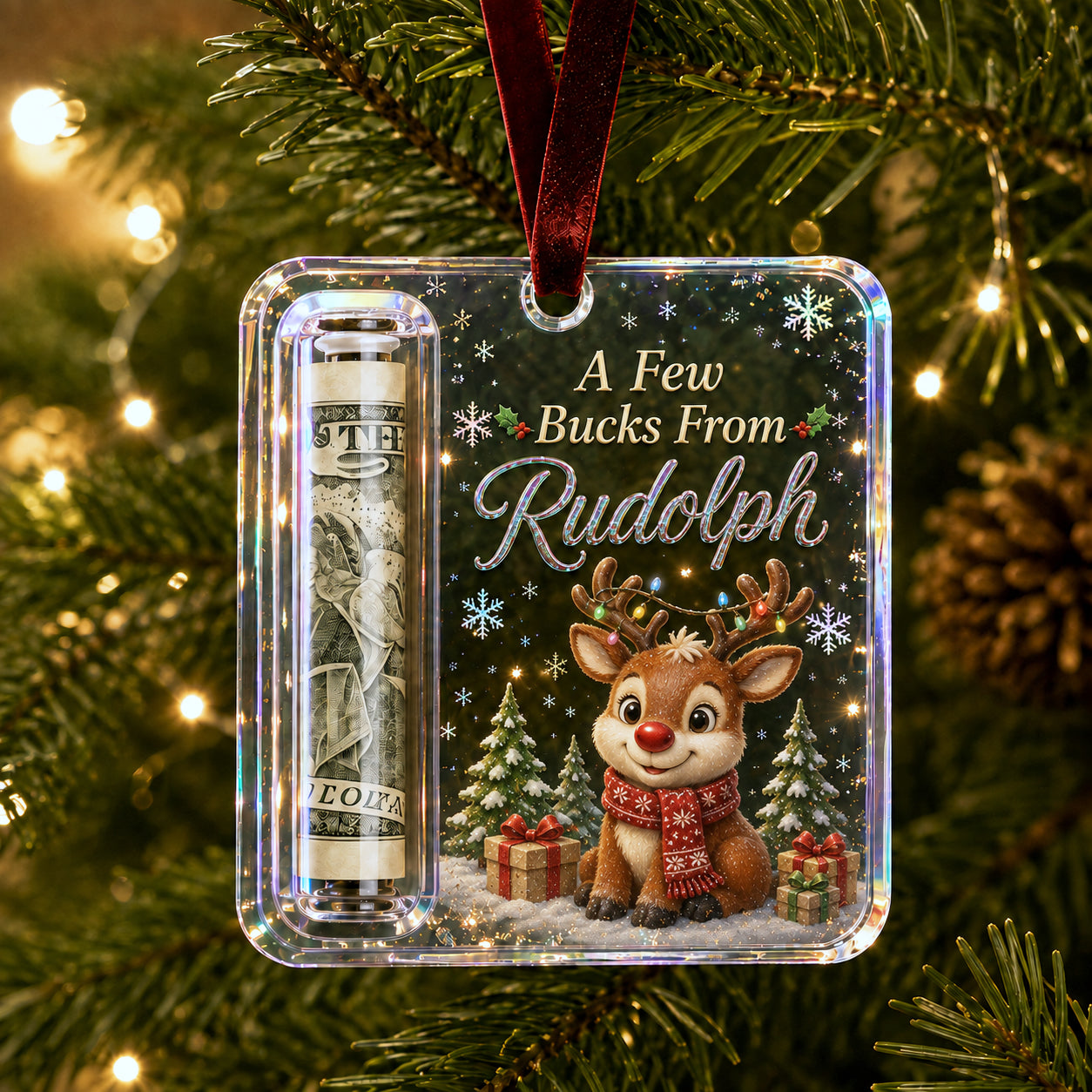 🔥Last 40pcs🎉-✨🎄Christmas Cash Gift Holder Ornament