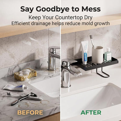 Foldable Over-the-Faucet Sink Organizer Shelf