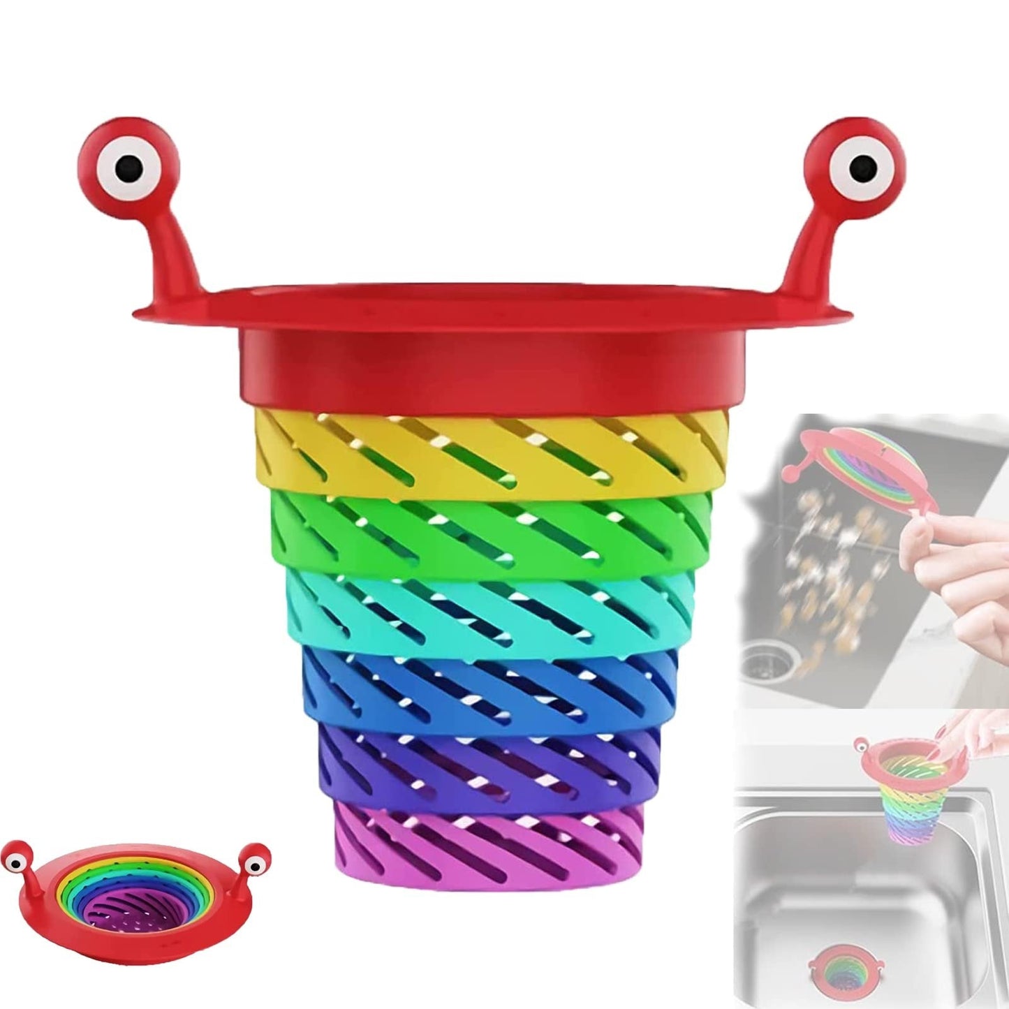 🌈 Expandable Kitchen Sink Strainer – Catches Food Scraps & Debris to Help Prevent Clogged Drains