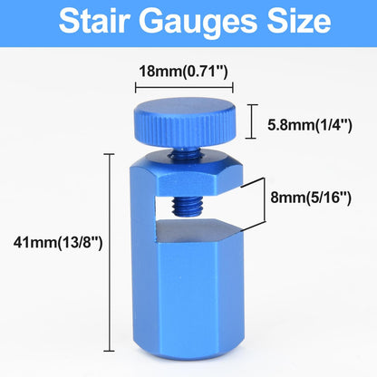 ✨LAST DAY 49% OFF - Tall Stair Gauges for Framing Square – Hexagonal Stable Lock with Holder & Hook for Carpentry & Circular Saw