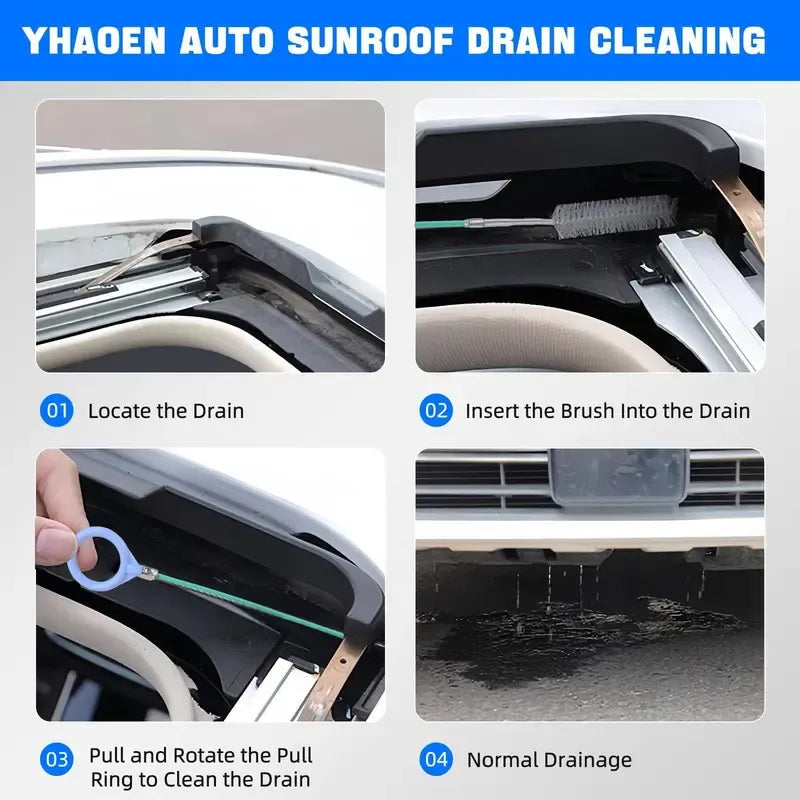 💥Hot Sale-Car Sunroof Drain Clog Remover - 197inch(5m)