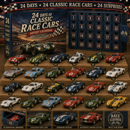 24 Days of American Car Legends Advent Calendar – 24 Die-Cast Collectibles