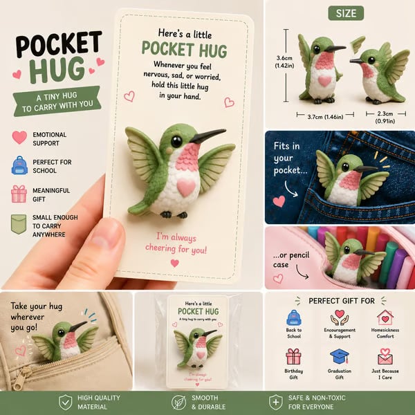 Adorable Pocket Hug – Tiny Comfort Companion & Meaningful Gift