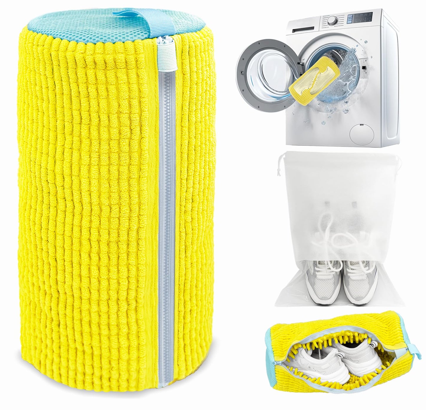 Microfiber Shoe Washing Machine Bag for Sneakers