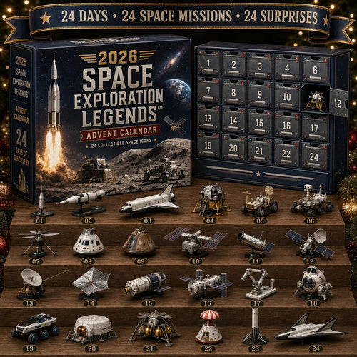 🎄Last Day 49% OFF –🚀2026 Space Exploration Legends Advent Calendar – 24 Days of 2D Space Missions, 24 Collectible Surprises