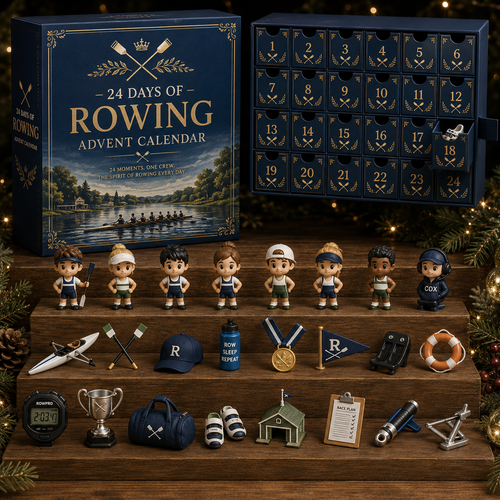 CHRISTMAS KICKOFF 49% OFF - 2026 Days of Rowing Blind Box - 24-Day Festive Countdown, Rowing Themed Collectible Miniatures Blind Box - Gift For Rowing Fans