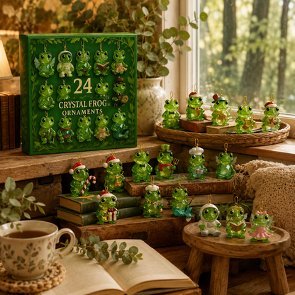 CHRISTMAS KICKOFF: 48% OFF – 2026 Crystal Frog Christmas Advent Calendar – 24 Days of Magical Frog Surprises, Collectible Acrylic Ornament Blind Box – Gift for Nature Lovers