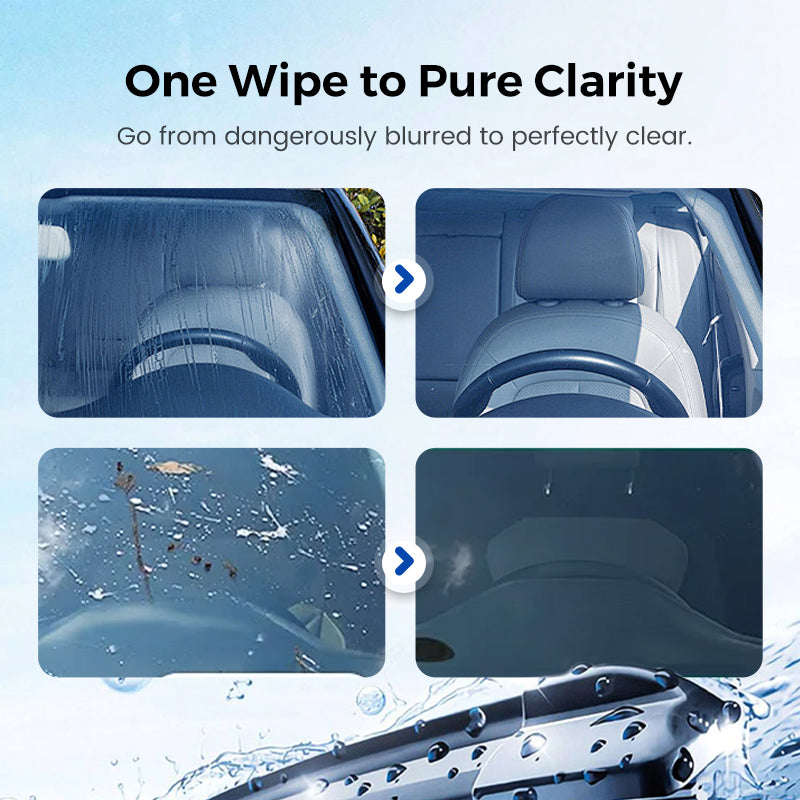 ⏰ Now only 50% off!🔥Buy 2 Get 1 Free🔥 Auto Glass Side Window Oil Film Removal Cleaner
