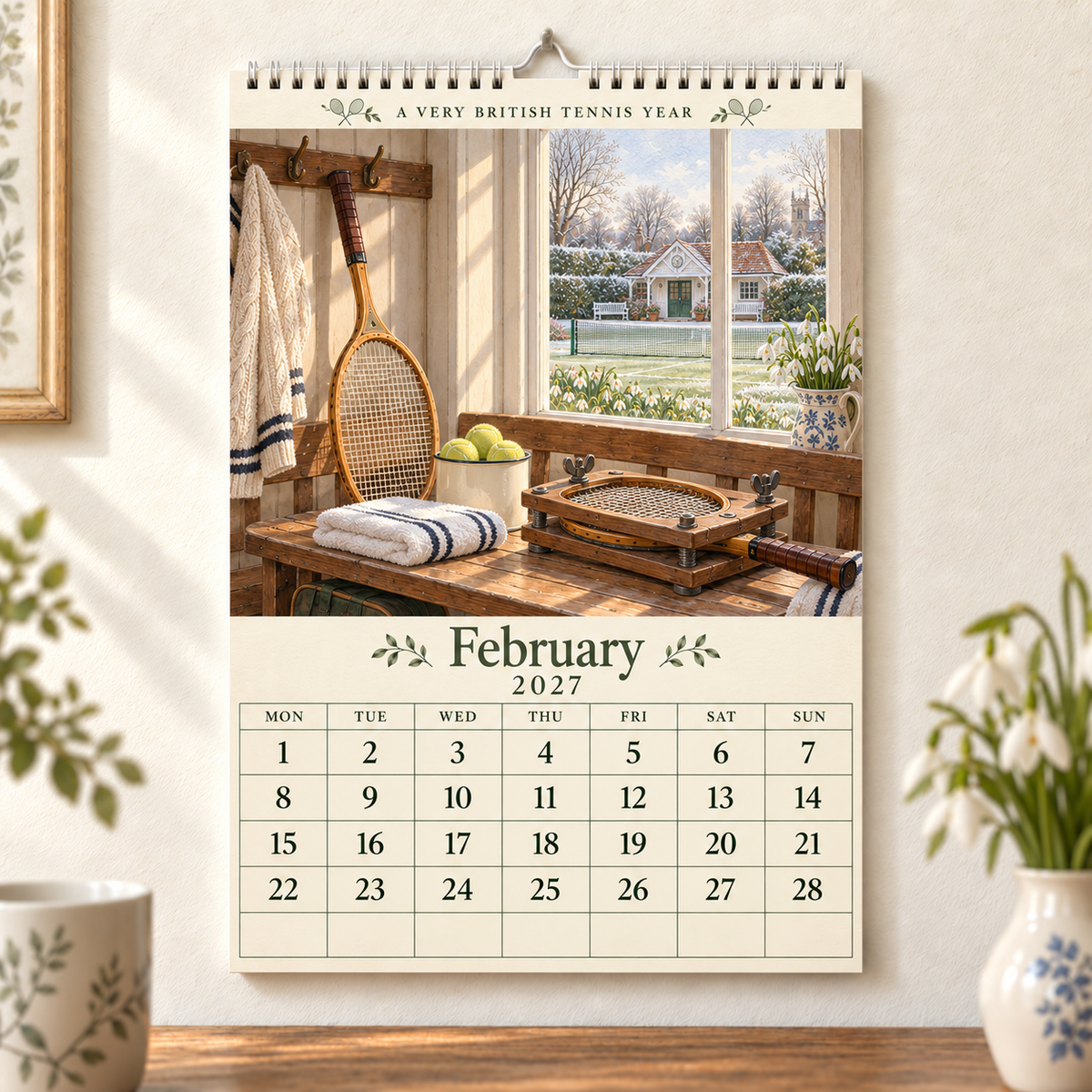 A Very British Tennis Year – 2027 Wall Calendar