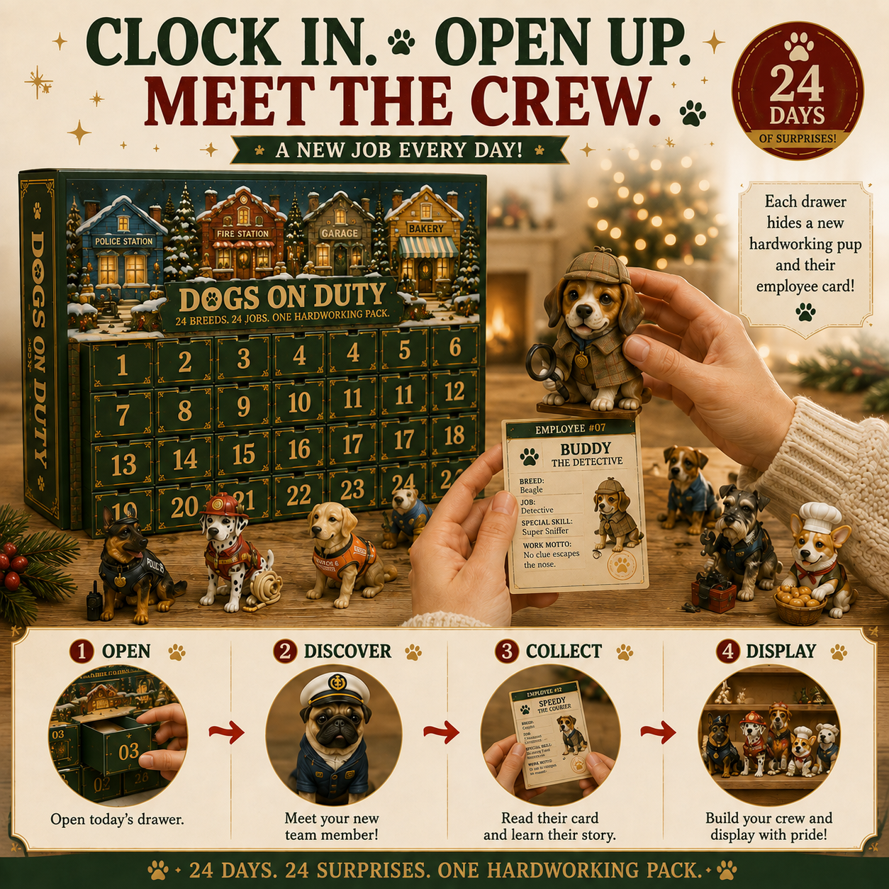 Dogs on Duty– 24 Breeds & 24 Jobs Dog Advent Calendar