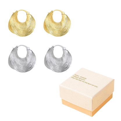 🔥New Arrivals and Best Sellers – Textured Hoop Earrings for Women💫