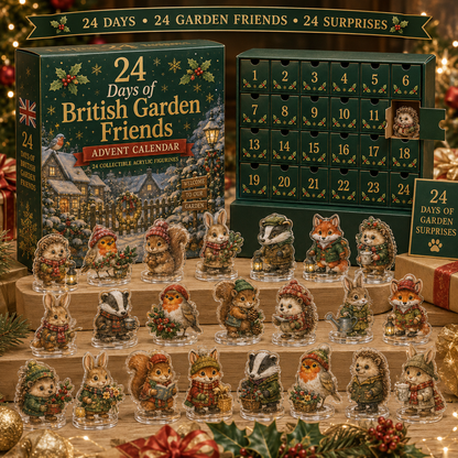 🎄 Last Day 49% OFF – British Countryside Friends Advent Calendar 2026 | 24 Days of Rural Christmas Cheer with 24 Unique Acrylic Animal Collectibles 🎁