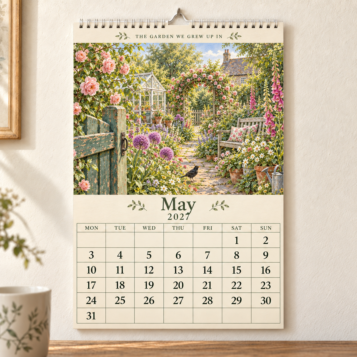 The Garden We Grew Up In – 2027 British Garden Wall Calendar
