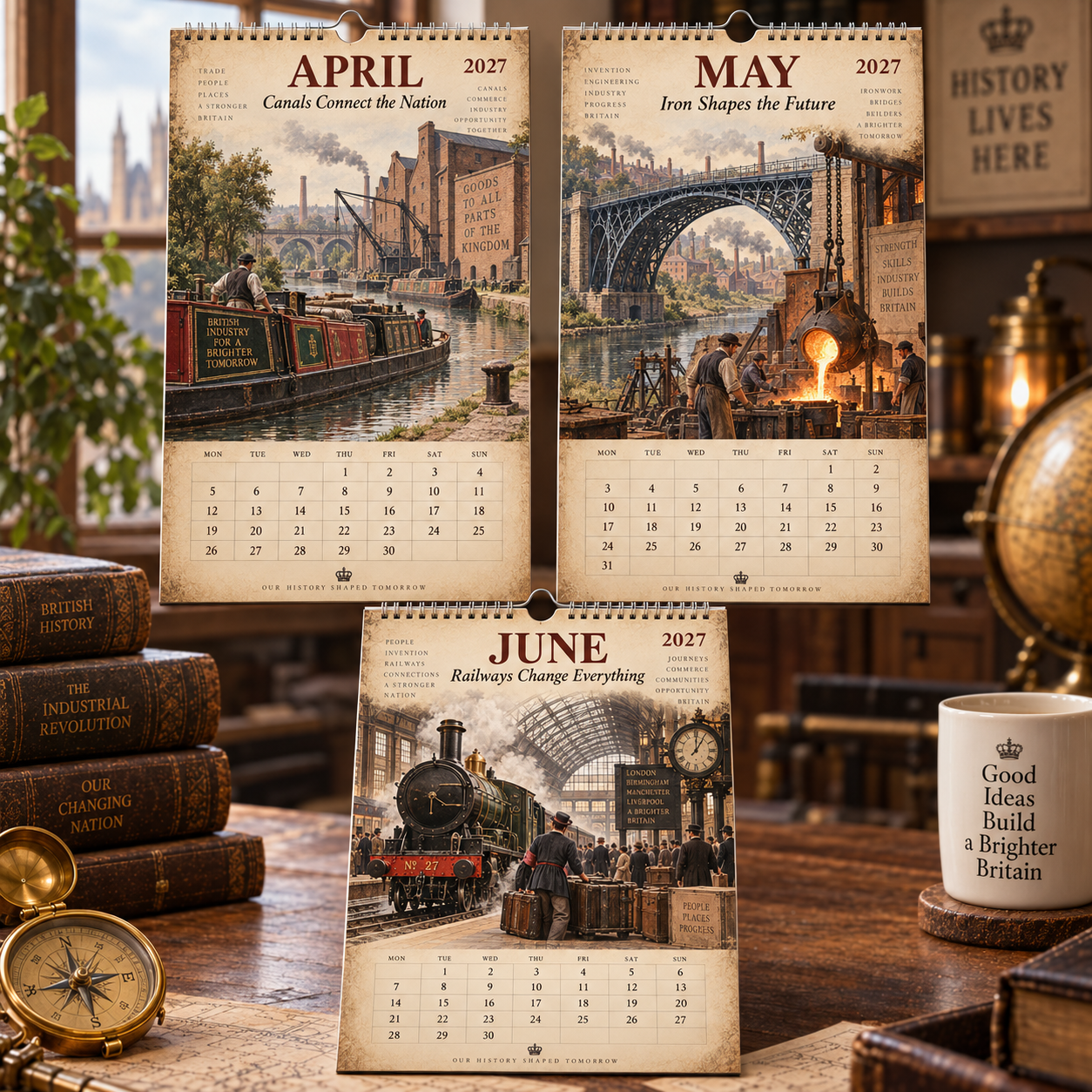 2027 Industrial Revolution Calendar｜A4 Hanging Calendar