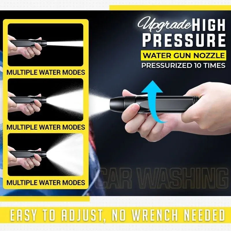 🔥50K+ SOLD!🛡️🚿 Heavy Duty Adjustable Twist Hose Nozzle Jet Sweeper Nozzle