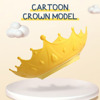 📢📢40% OFF !! ⏰ Kids' Ear Protective Cap – Waterproof Shower Hat, Adjustable & Cartoon Crown Design ✨
