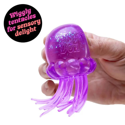 NeeDoh Schylling Jelly Squish – Soft Gel-Filled Sensory Squeeze Toy for Home, Office & Travel