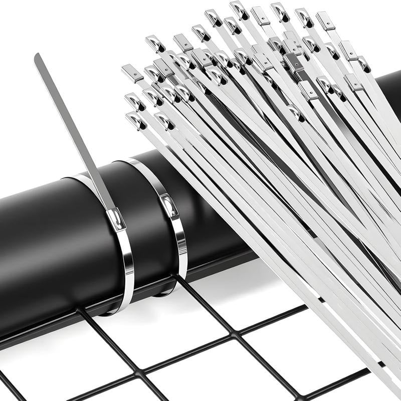 🔥Stainless Steel Cable Tie with Metal Zip Ties