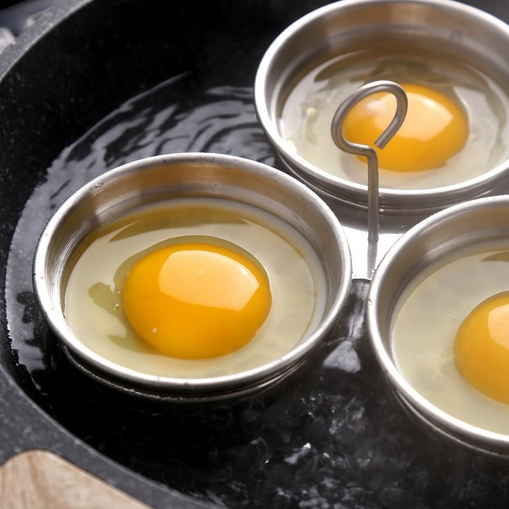 🎁 HOT SALE 49% OFF! 🥚 304 Stainless Steel Egg Cooker – Premium Food-Grade, Sturdy Mold Frame & Easy Unmolding ✨