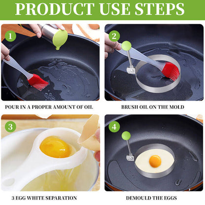 🔥Stainless Steel Fried Egg Molds