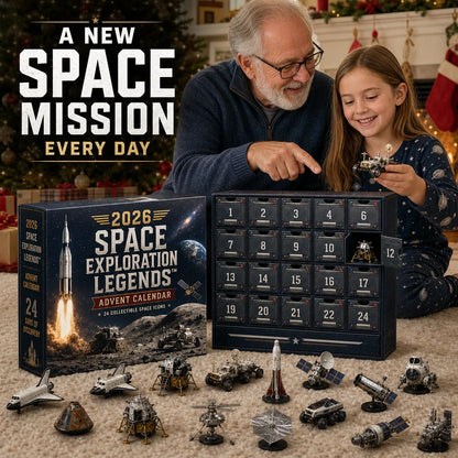 🎄Last Day 49% OFF –🚀2026 Space Exploration Legends Advent Calendar – 24 Days of 2D Space Missions, 24 Collectible Surprises