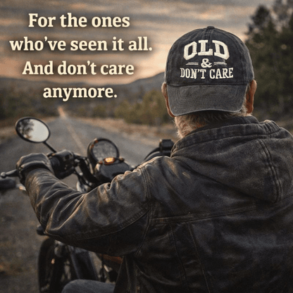 🧢 2026  Hot Sale |  Vintage Distressed “OLD & DON’T CARE” Cap