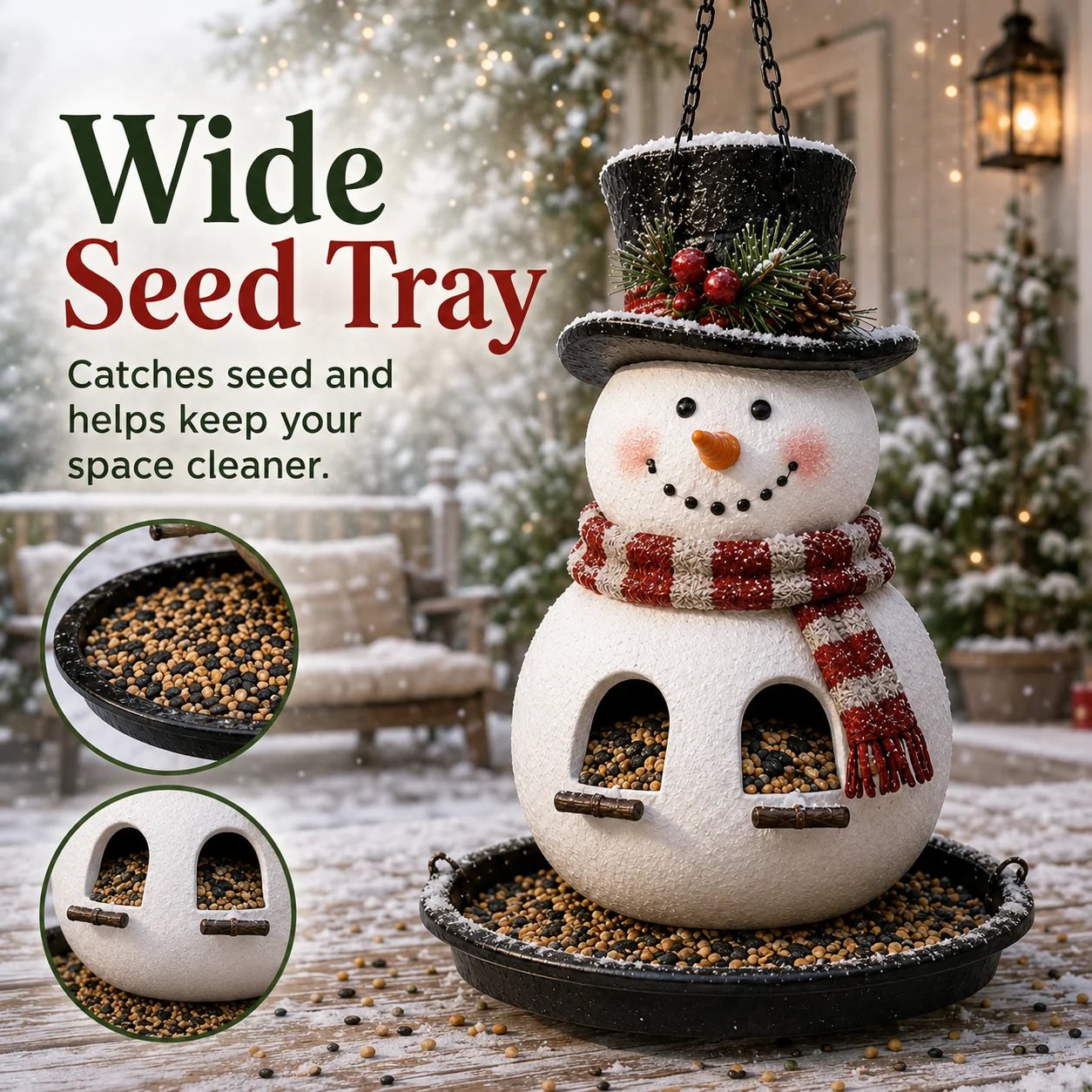 ✨🎄 Christmas Bird Feeder Collection – Festive Hanging Garden Feeders for Wild Birds