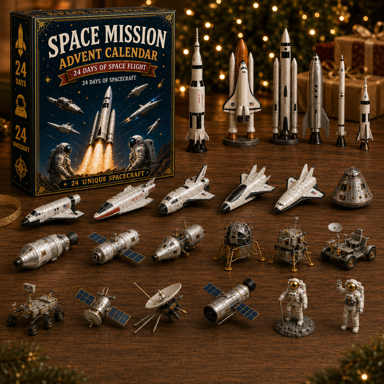 ⏳ Last Day 49% OFF – 🚀🌌 Space Mission Advent Calendar 2026 | 24 Days of Space Flight with 24 Unique Spacecraft, Rockets, Satellites, Rovers & Astronaut Collectibles 🎄🎁
