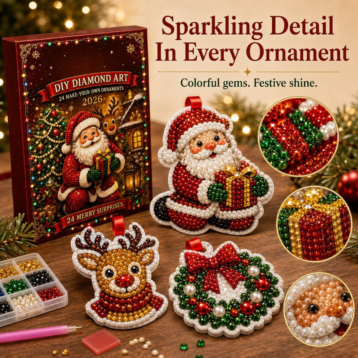 🔥LAST DAY 49% OFF-🎄24 Christmas Ornaments To Make & Hang