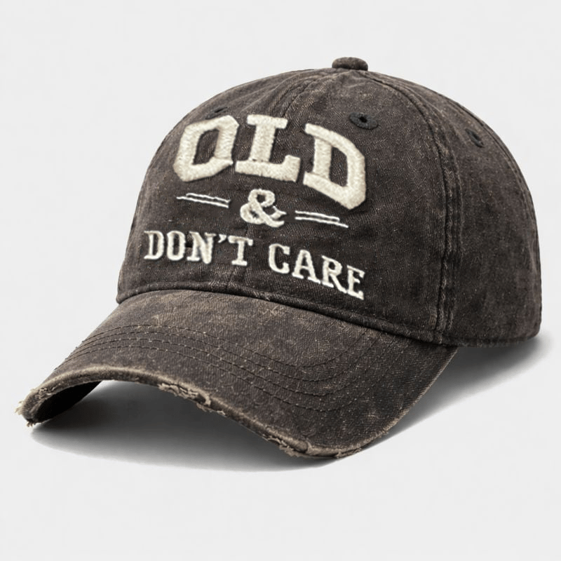🧢 2026  Hot Sale |  Vintage Distressed “OLD & DON’T CARE” Cap