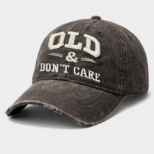🧢 2026  Hot Sale |  Vintage Distressed “OLD & DON’T CARE” Cap