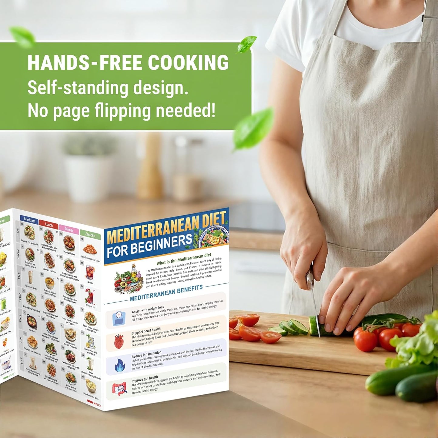🎁Last Day 50% OFF🥗Feel More Confident About Everyday Meals - 6-Piece Mediterranean Meal Planning Set With A 28-Day Guide And 80 Recipes🍋