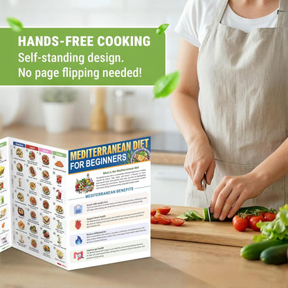 🎁Last Day 50% OFF🥗Feel More Confident About Everyday Meals - 6-Piece Mediterranean Meal Planning Set With A 28-Day Guide And 80 Recipes🍋