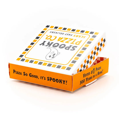 👻Halloween Cookie Packaging Kit – Spooky Pizza Cookie Boxes with Clear Heat Seal Bags, Perfect Gift Packaging for Homemade Halloween Treats 🍪😋